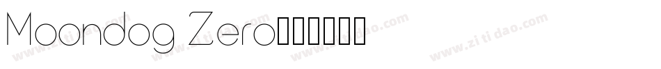 Moondog Zero字体转换